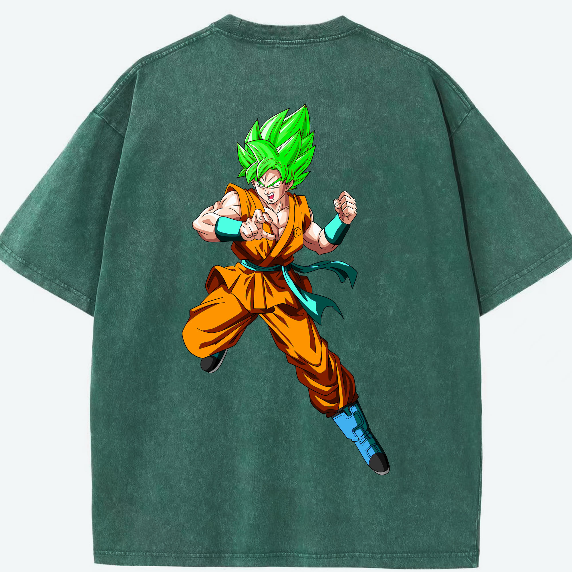 （画像用） ドラゴンボール 孫 悟飯（そんごはん）DRAGON BALL Son Gohan 綿100% ヴィンテージ風 半袖Tシャツ（背面プリント）